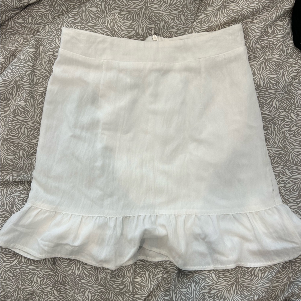 White Ruffled Skirt